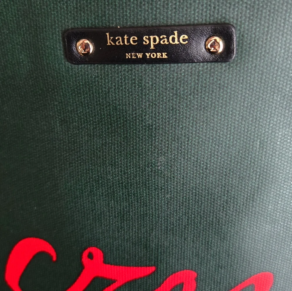 Kate Spade New York Crazy Like A Fox Green Limited Edition Tote NWOT - Picture 5 of 8